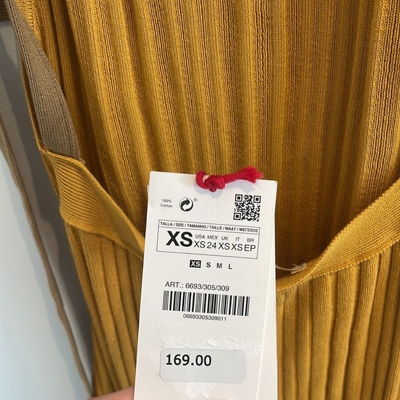 ZARA SRPLS HALTER NECK DRESS NWT SIZE XS - Picture 8 of 8